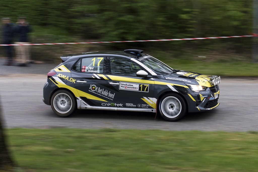 Mikkel Njor og den nye Opel Corsa Rally4 har fået en fantastisk sæsonstart
(Foto: Jokum Tord Larsen)